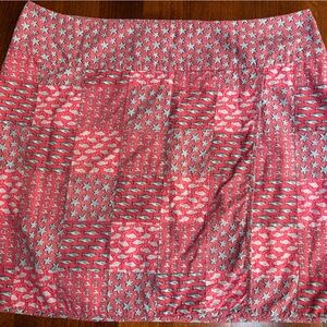 Vineyard Vines by Shep & Ian Faux Wrap Patchwork Mini Skirt- size 10